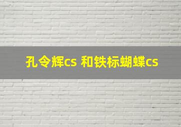 孔令辉cs 和铁标蝴蝶cs